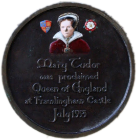 Mary proclaimed Queen at Framlingham Castle, July 1553